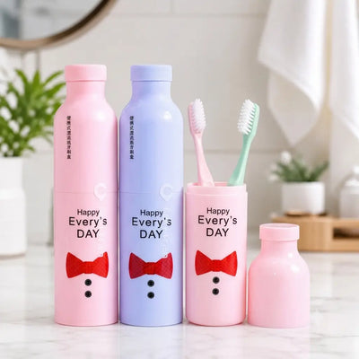 Portable Toothpaste & Toothbrush Holder Case Travel
