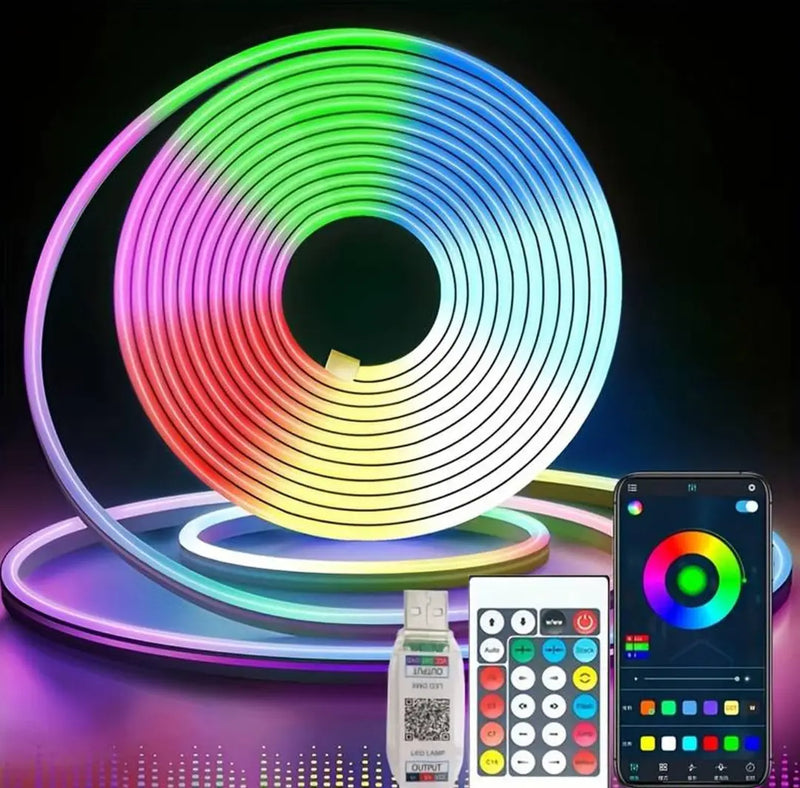 RGB Neon LED Strip Lights for Room Decoration