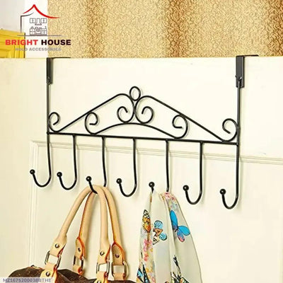 Black Wall Mount Hooks Organizer for Home Storage